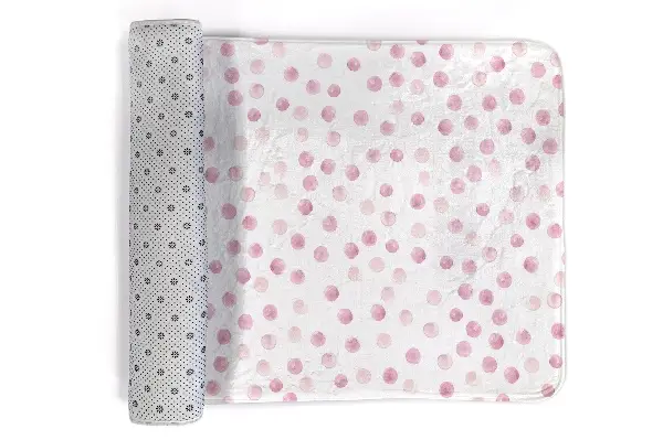 Liten matta Rosa prickmönster