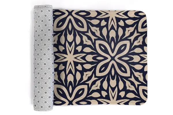 Liten matta Geometriskt blommönster i arabesk stil