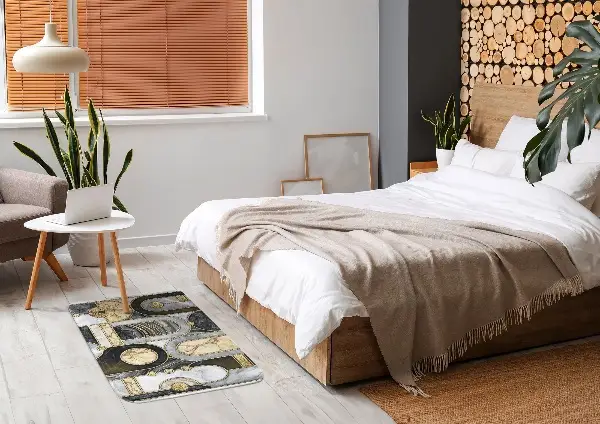 Liten matta Geometriska mönster med marmorerade texturer