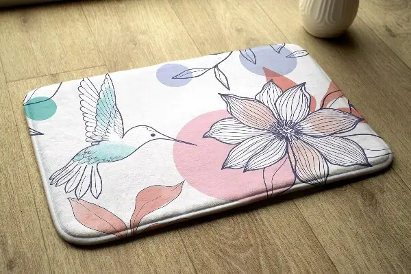 Liten matta Kolibri och blomma