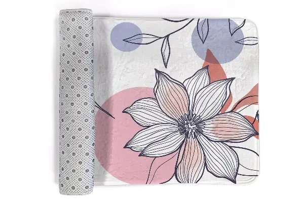 Liten matta Kolibri och blomma