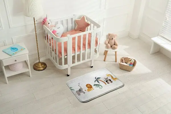 Liten matta Djur och palmträd