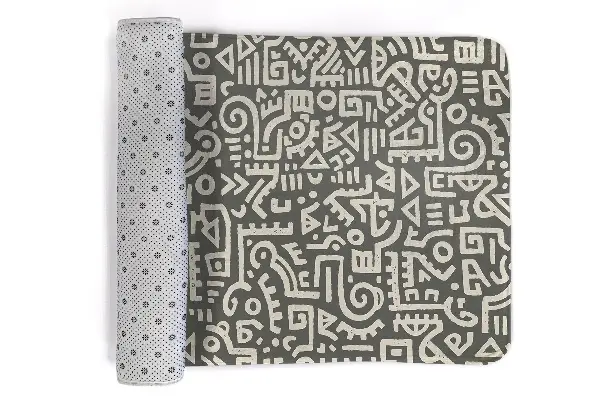 Liten matta Abstrakta geometriska mönster och symboler