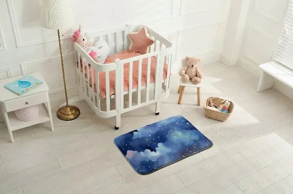 Liten matta Moln och stjärnor