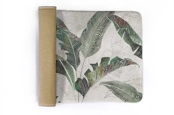 Liten matta Tropiska blad i gröna toner