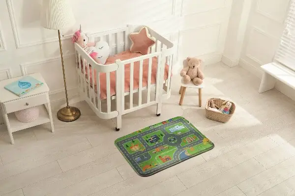 Liten matta Stad med vägar