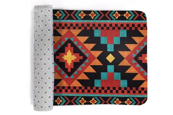 Liten matta Geometriskt mönster i aztekisk stil