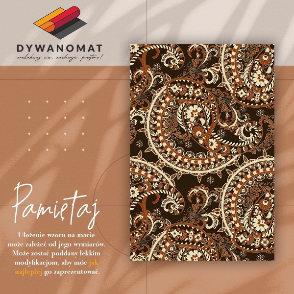 Vinylmatta Paisley retro