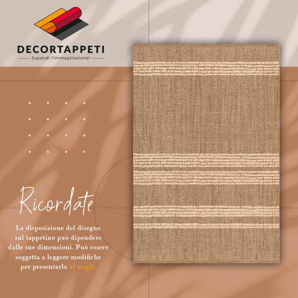 Vinylmatta Beige i linjer
