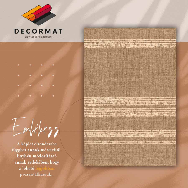 Vinylmatta Beige i linjer