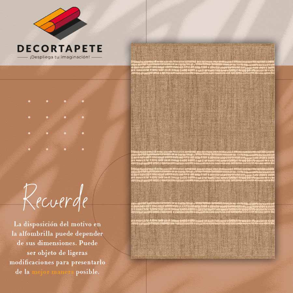 Vinylmatta Beige i linjer