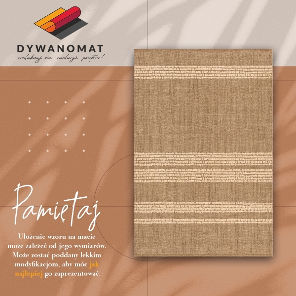Vinylmatta Beige i linjer