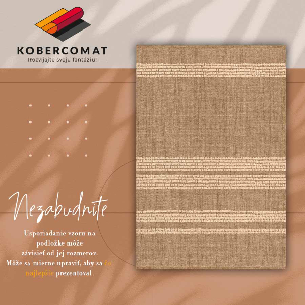 Vinylmatta Beige i linjer