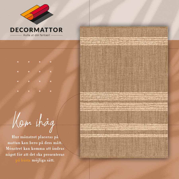 Vinylmatta Beige i linjer