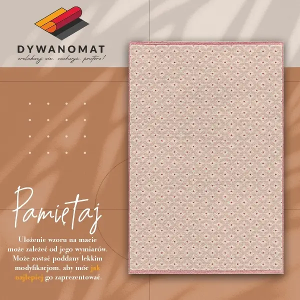 Vinylmatta Rosa orientaliskt mönster