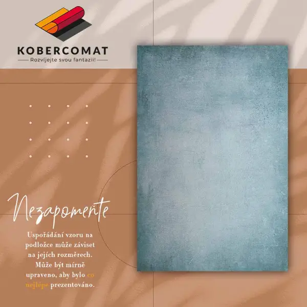 Vinylmatta Blå betong
