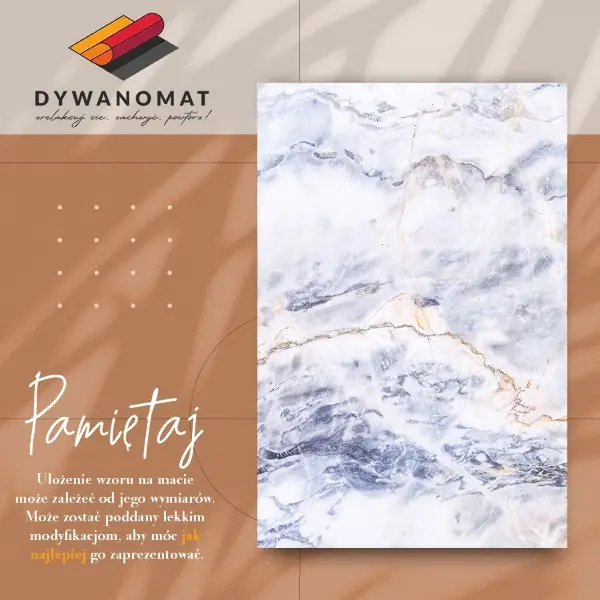Vinylmatta Marmor gyllene sprickor