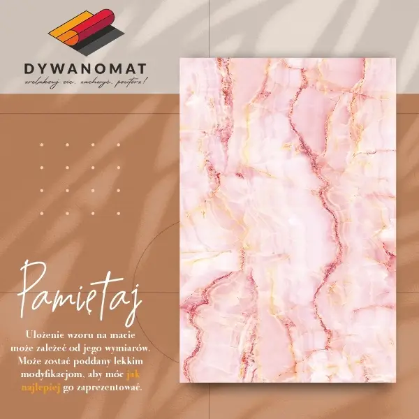 Vinylmatta Rosa marmor