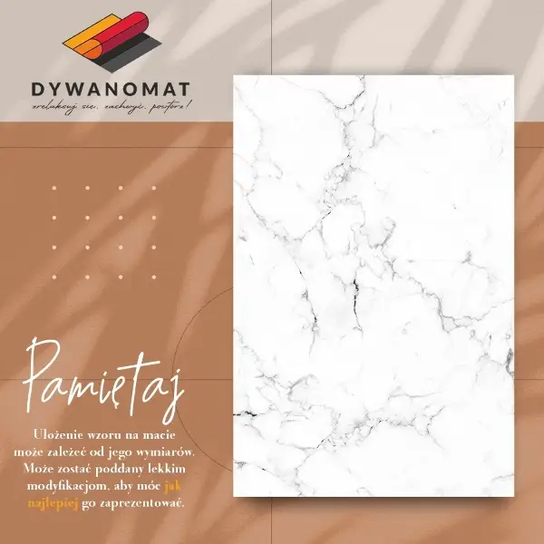 Vinylmatta Marmor svartvitt