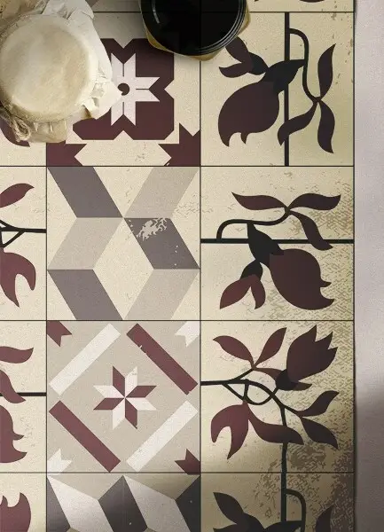 Vinylmatta Magnolia plattor