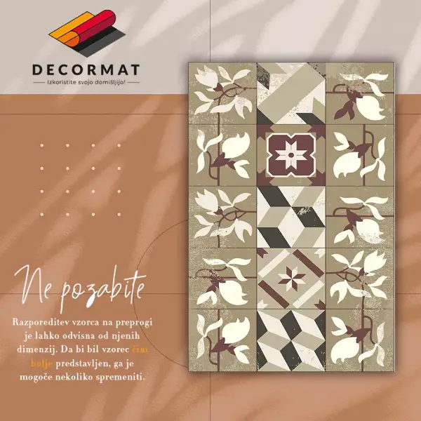 Vinylmatta Magnolia plattor