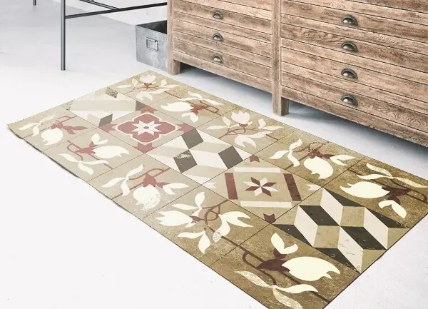 Vinylmatta Magnolia plattor