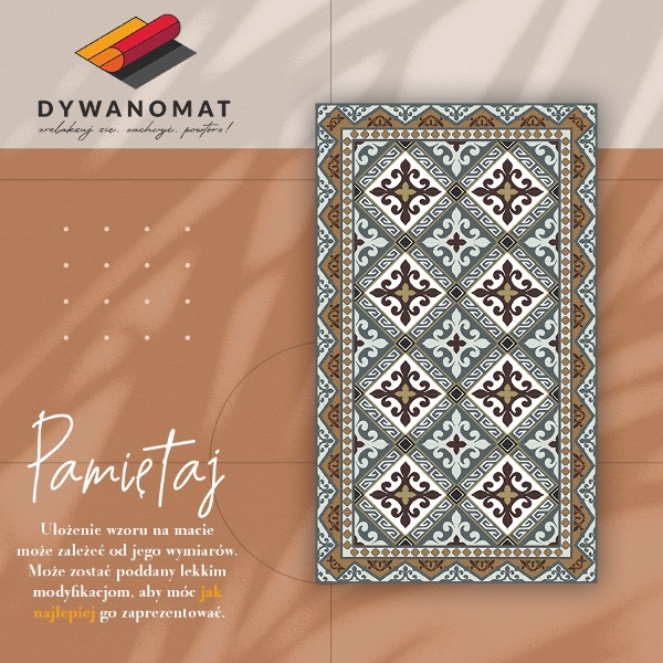 Vinylmatta Geometriska blommor