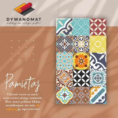 PVC matta Blandning av färgglada mönster
