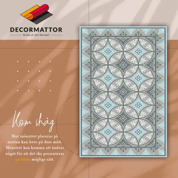 Matta pvc Geometriska hjul