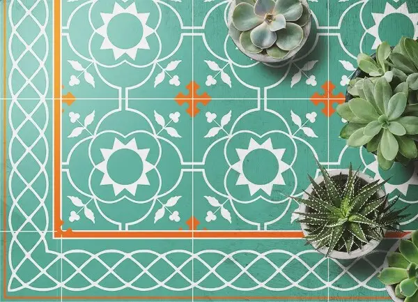 Matta pvc Vintage -symmetri