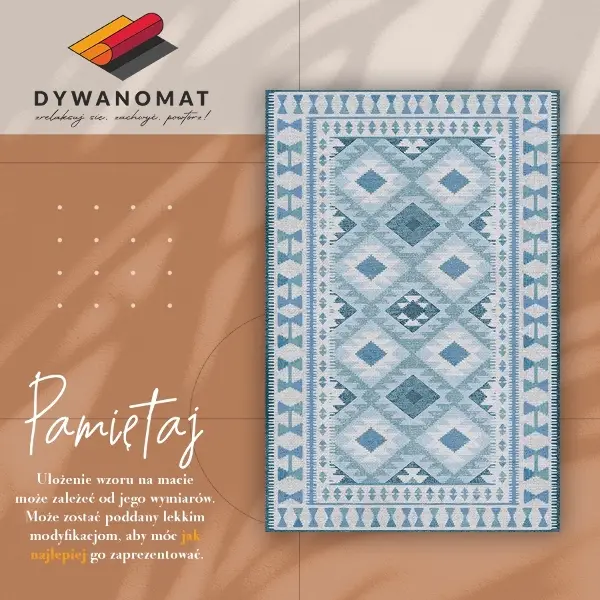 PVC matta Blå diamanter