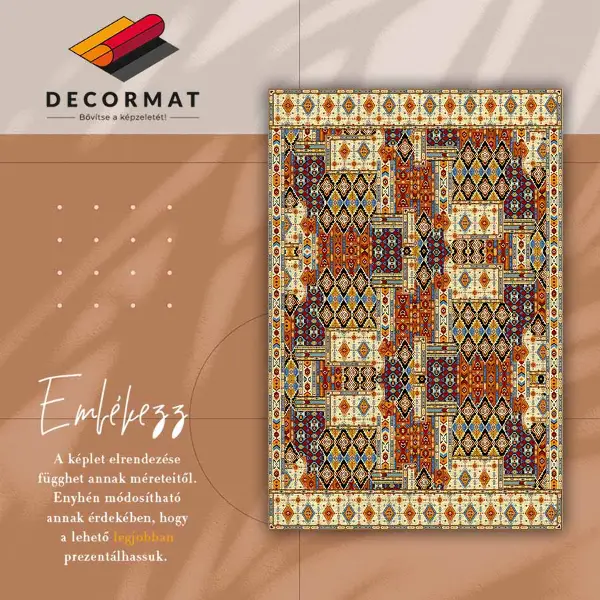 Vinylmatta Geometriskt lapptäcke