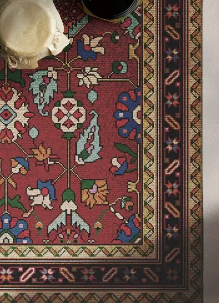 Vinylmatta Folkmosaik