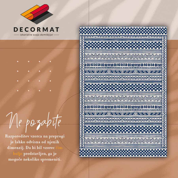 Matta pvc Geometrisk hit