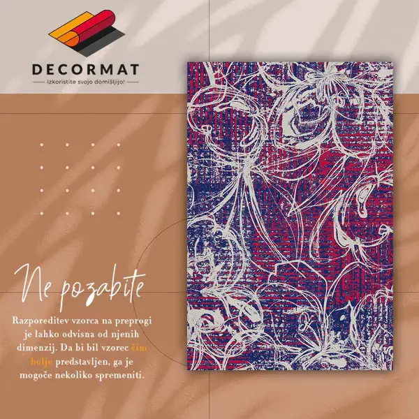 Vinylmatta Retroabstraktion
