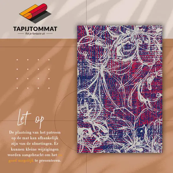 Vinylmatta Retroabstraktion
