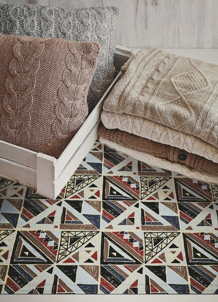 Vinylmatta Geometrisk mosaik