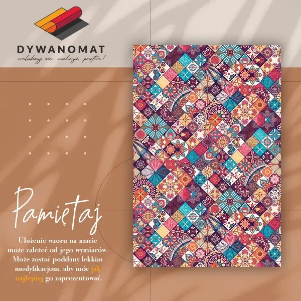 Vinylmatta Färgglad mosaik