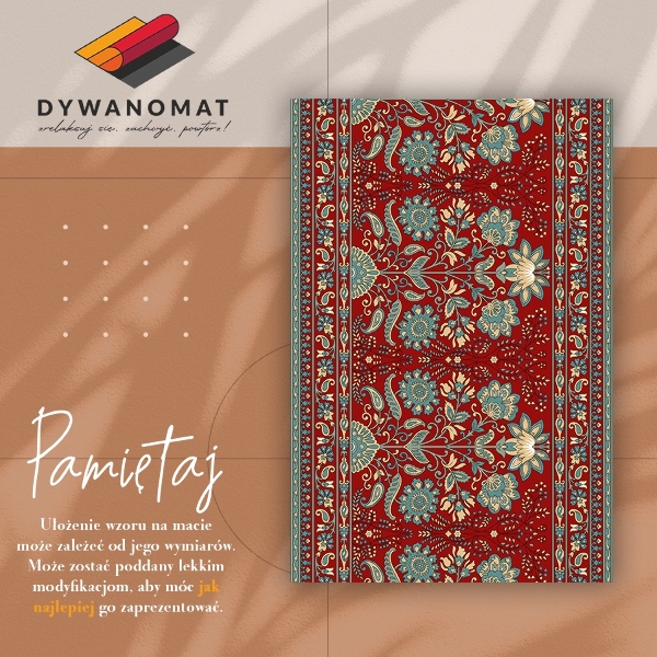 Vinylmatta Paisley blommor