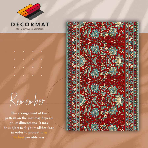Vinylmatta Paisley blommor