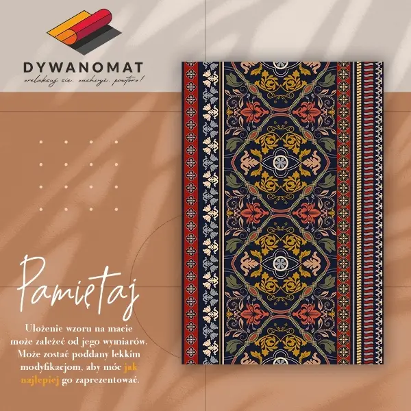 Vinylmatta Blommigt boho -mönster