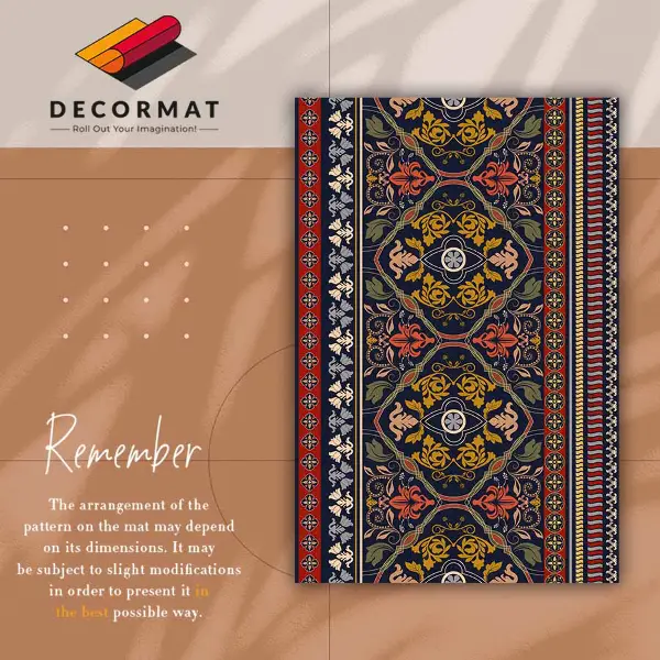 Vinylmatta Blommigt boho -mönster