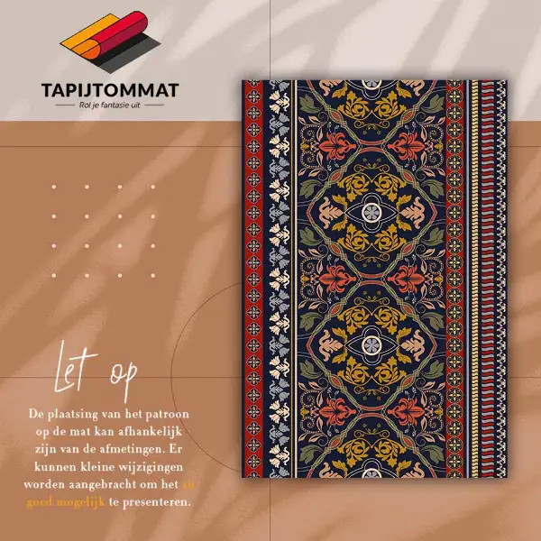 Vinylmatta Blommigt boho -mönster