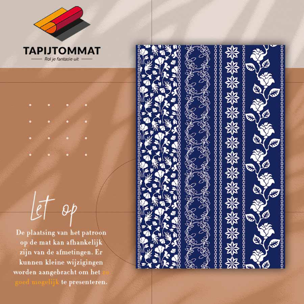 Vinylmatta Blommor