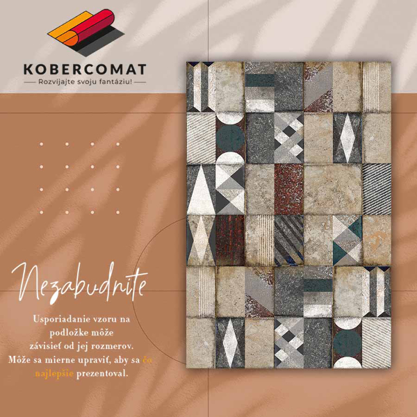 Vinylmatta Betongkub