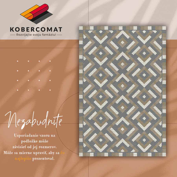 Vinylmatta Aztekgeometri