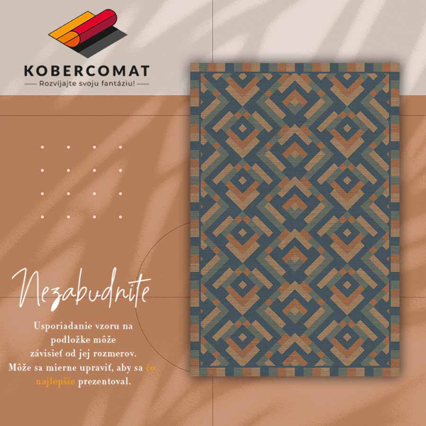 Vinylmatta Aztekgeometri