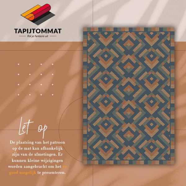 Vinylmatta Aztekgeometri