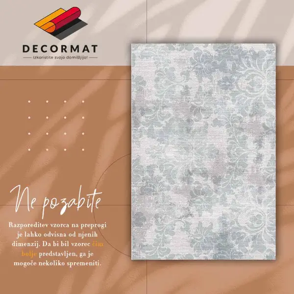 Vinylmatta Persiska blommor