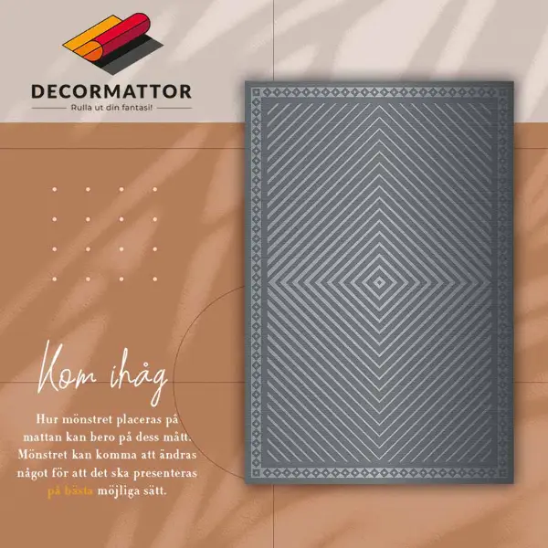 Vinylmatta Geometriska diamanter